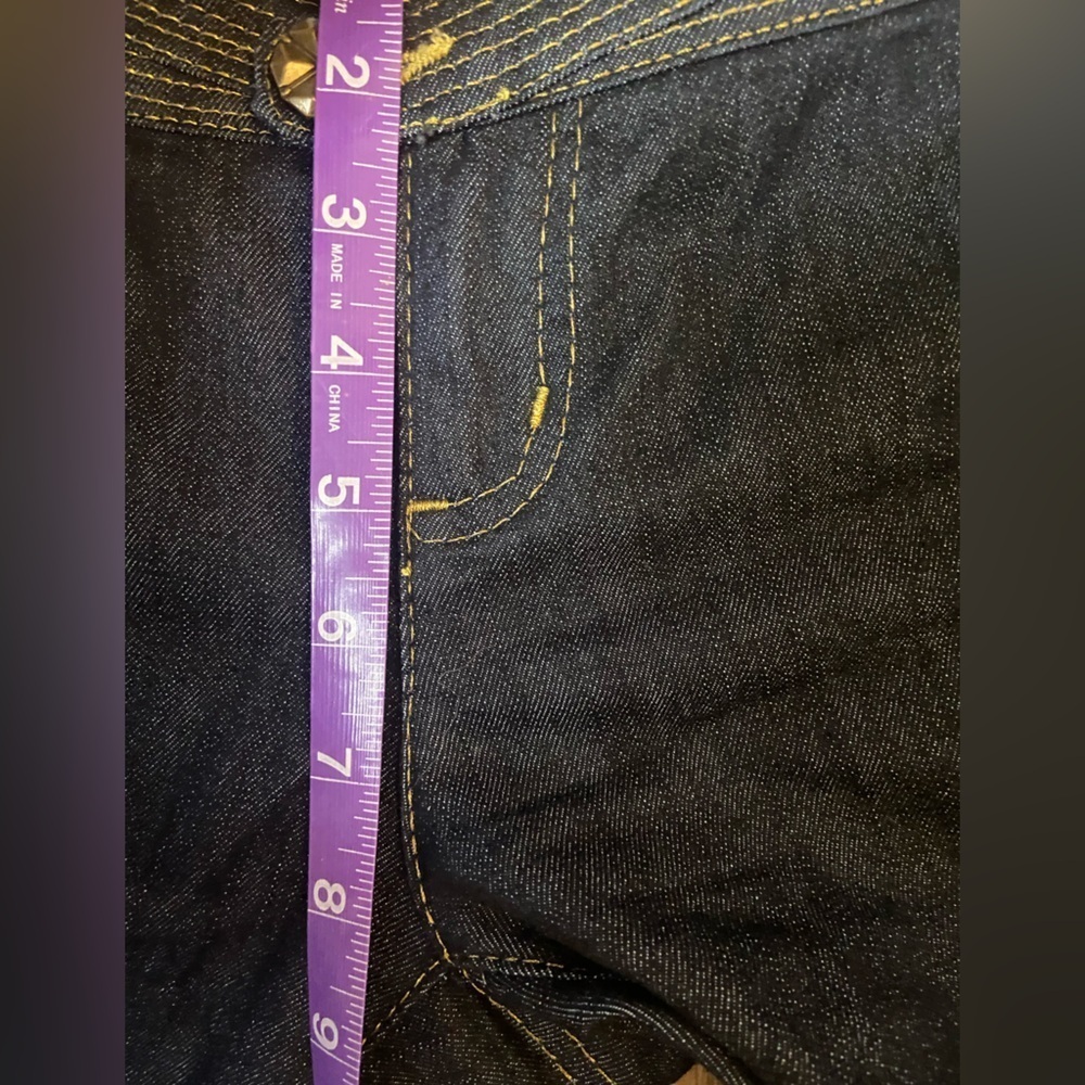 Cache Wide Leg Bell Button Low Rise Denim Jean Size 2 - Picture 16 of 16